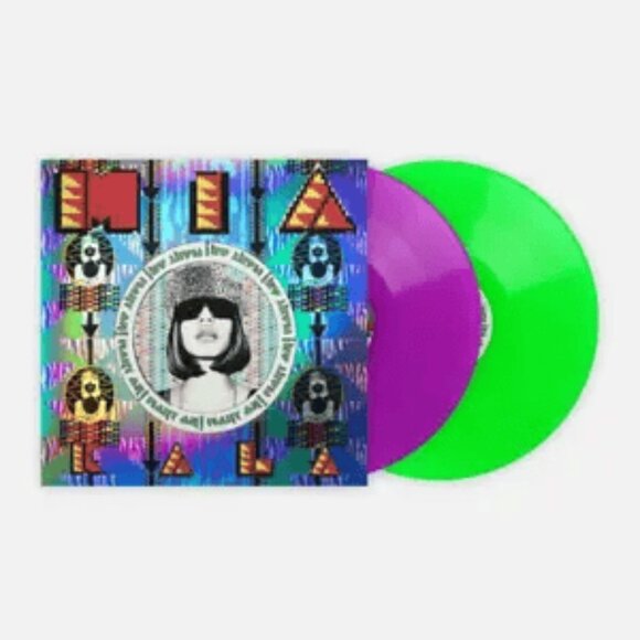 MIA - Kala Exclusive Neon Purple & Green Color 2LP Vinyl - Picture 1 of 2
